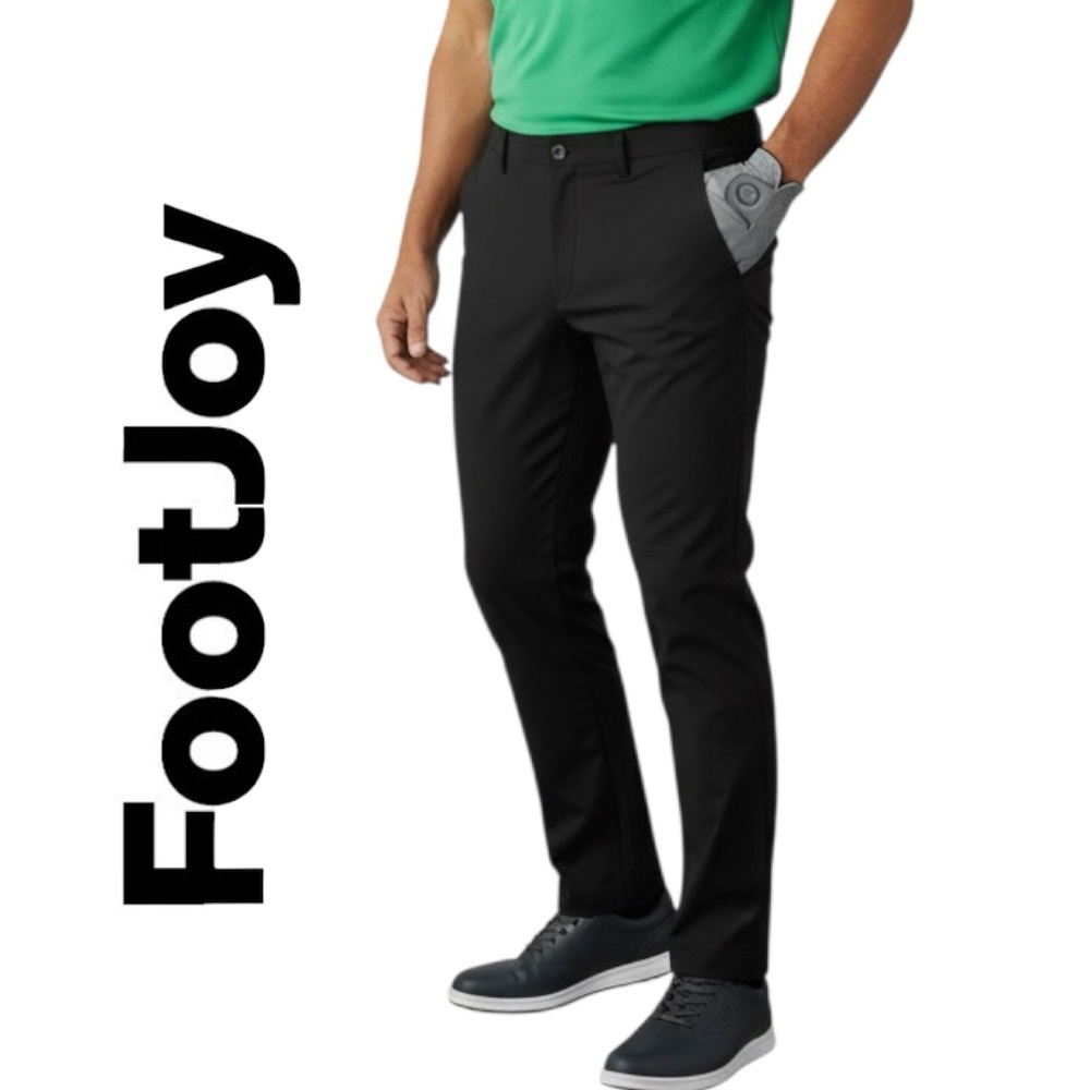 Footjoy Pants Golf Tour Performance Soft Stretch Black  Men’s 34x30